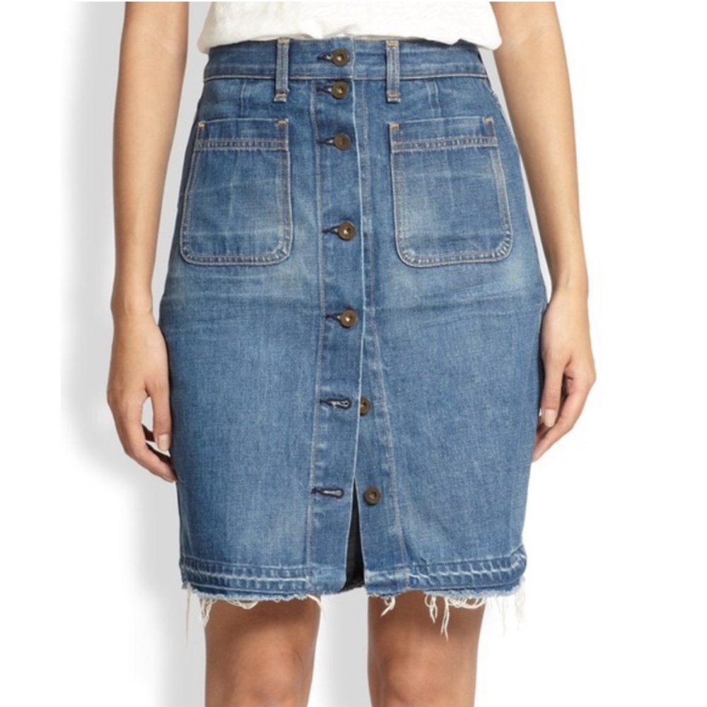 Rag & Bone Santa Cruz Denim Skirt